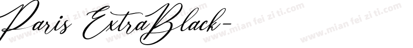 Paris ExtraBlack字体转换